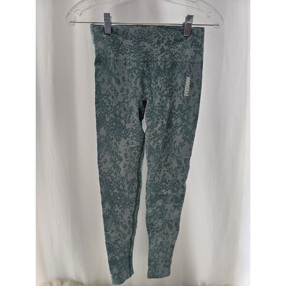 Gymshark green seafoam butt enhancer stretch leggings size Small - Picture 2 of 11